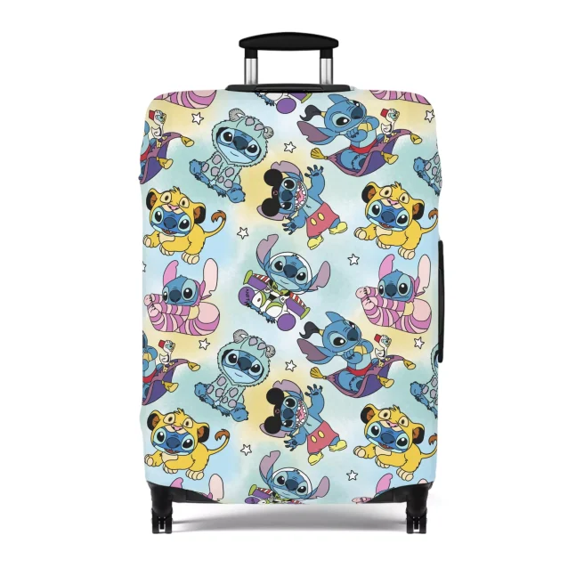 Travel worry-free with a Lilo & Stitch luggage cover, built to last.