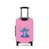 Fun and eye-catching, Lilo & Stitch luggage cover makes spotting your suitcase easy.