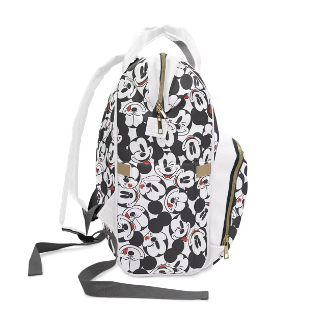 Organize in Style: White Mickey Mouse Diaper Bag