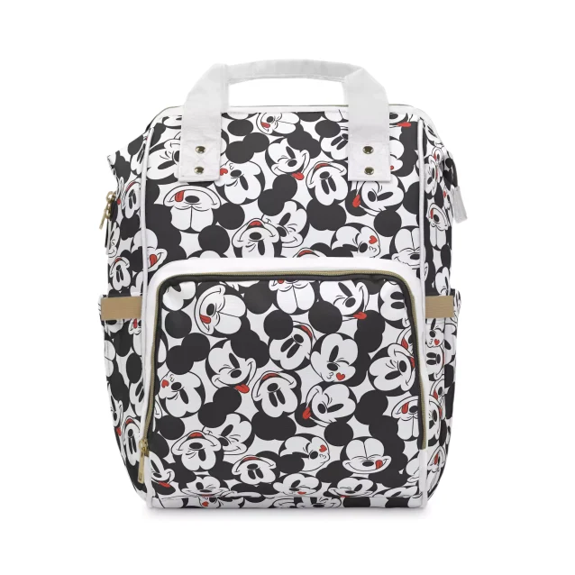 Functional & Fashionable: White Mickey Mouse Diaper Bag