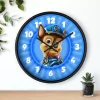 Colorful Paw Patrol wall clock for young fans, dominated by Chase's signature blue.