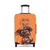 Travel Ready with Zuma! Customizable Orange Paw Patrol Luggage Cover.