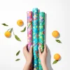 Glossy Bluey wrapping paper with vibrant designs, perfect for any Bluey fan.