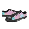 Cute magical rainbow theme pink sneakers for toddlers and young girls.