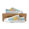 Comfortable everyday walking shoes for children featuring multiple colorful bears.