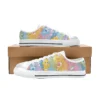 Comfortable yellow everyday walking shoes for children featuring Funshine Bear.