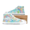 Close-up of the vibrant Care-a-Lot cast printed on the toddler shoes.