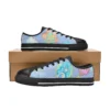 Durable blue Care Bears school shoes for boys and girls with white laces.