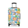 Laughs guaranteed: This Garfield luggage cover adds a touch of fun to your travels.
