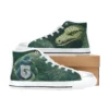 Top-down perspective of the breathable white Harry Potter sneakers for toddlers.