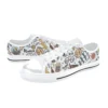 Front view of brave Gryffindor red canvas sneakers for kids and toddlers.