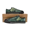 Front view of custom Harry Potter Slytherin shoes for kids.
