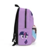 Personalized magical purple kids bookbag featuring Twilight Sparkle graphics.