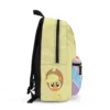 Beautiful pastel yellow personalized bookbag featuring Fluttershy and butterflies.