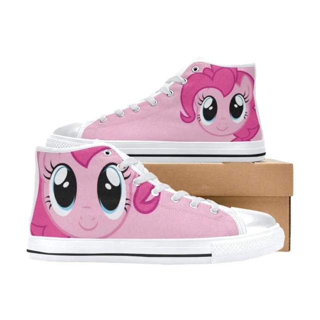 Bright pink My Little Pony canvas shoes perfect for everyday wear.