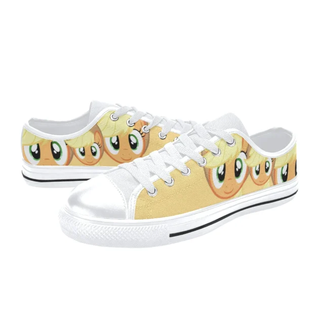 Soft yellow My Little Pony canvas shoes perfect for spring outfits.