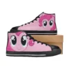Detail shot of the durable toe cap on the Pinkie Pie footwear.