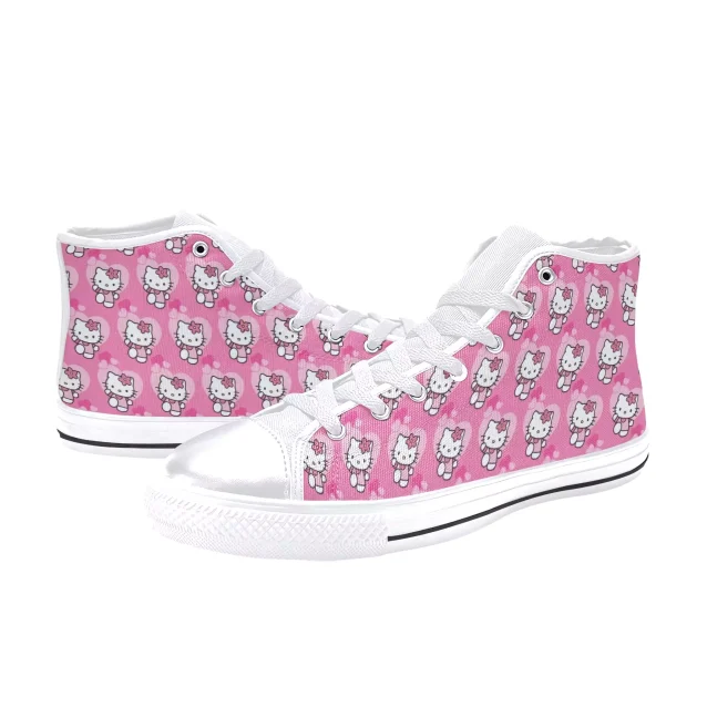 Brighten up their day with these adorable pink Hello Kitty shoes.