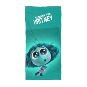 Perfect for drying off after a swim: Inside Out 2 Envy beach towel (2024).