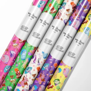 Wrap your gift in the world of emotions with Inside Out 2 wrapping paper.