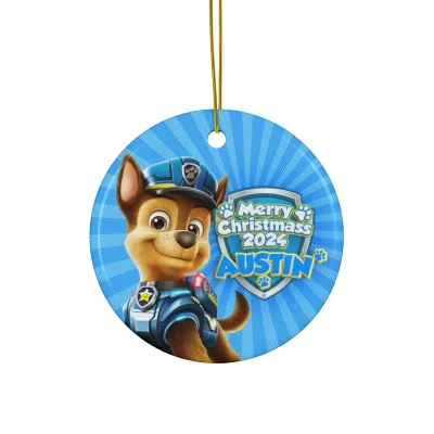 Personalized Christmas gift for Paw Patrol lovers.