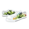 Side angle of Marvel superhero group canvas high-tops for kids, youth, and adults.