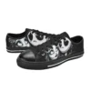 Detail shot of the ankle support and laces on the Nightmare Before Christmas high-tops.