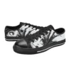 Detail of the white rubber safety toe cap on the Sally from Nightmare Before Christmas footwear.