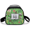 Slytherin green house crest design on a durable insulated Harry Potter canvas cooler lunchbox.