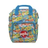 Sky blue Paw Patrol diaper bag with the pups and a "Happy" banner print.
