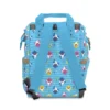 Front view of the Baby Shark Diaper Bag showcasing its multiple zippered compartments and pockets.