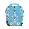 Adjustable shoulder straps and padded back panel of the Baby Shark Diaper Bag.