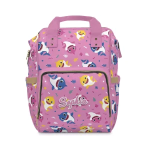 Baby Shark Diaper Bag showcasing its lightweight design.