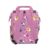Angled view of the stylish Baby Shark Diaper Bag.