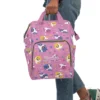 Lifestyle image: Baby Shark Diaper Bag ready for an outing.