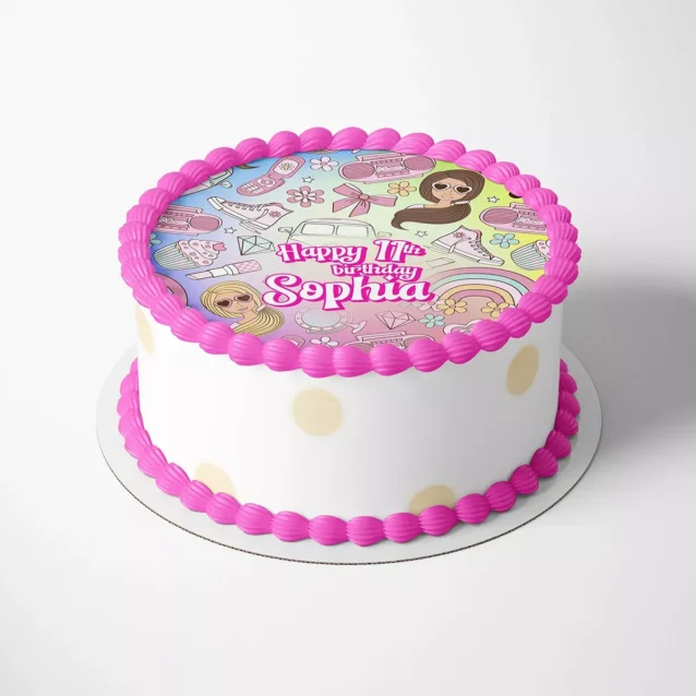 Drunk barbie cake accessories and decorations for 21st birthday