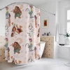 Colorful Moana and Maui shower curtain with "You're Welcome" text.