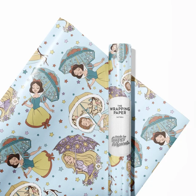 The 90 GSM glossy finish of the Disney Princess character paper.