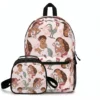 Disney Moana 2-piece school combo set featuring a custom personalized Pua and Heihei backpack paired with a matching insulated lunch tote.