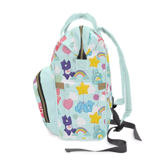 Close-up of the Care Bears Diaper Bag's spacious main compartment.