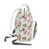 The padded back panel of the Disney Princess diaper bag, designed for comfort.