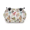 The Disney Princess diaper bag's spacious main compartment, open to show its capacity.