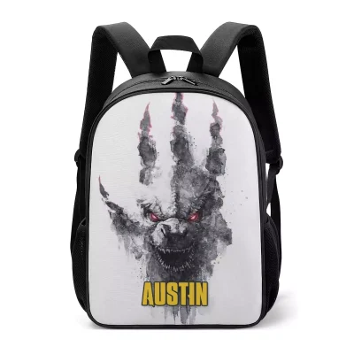 A complete view of the Godzilla backpack carryall, showcasing the adjustable padded straps and top handle for comfortable carrying.