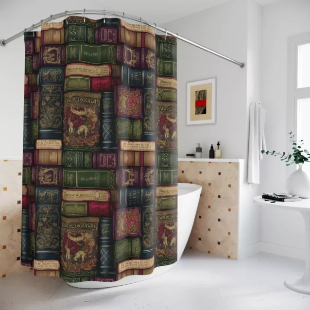 Harry Potter shower curtain, bringing the magic of the wizarding world to your bathroom decor. Standard size (72x72 inches).