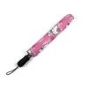 The comfortable gripped plastic handle of the Hello Kitty umbrella.