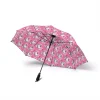 The Hello Kitty umbrella providing shade from the sun.