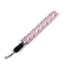 A close-up of the durable 3-section aluminum ribs of the Hello Kitty umbrella.