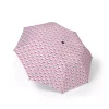 A child holding the Hello Kitty umbrella, demonstrating its ease of use.