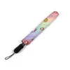 A personalized Hello Kitty umbrella with a name embroidered on the canopy.