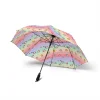 The Hello Kitty umbrella from above, displaying its generous 37.01-inch coverage.